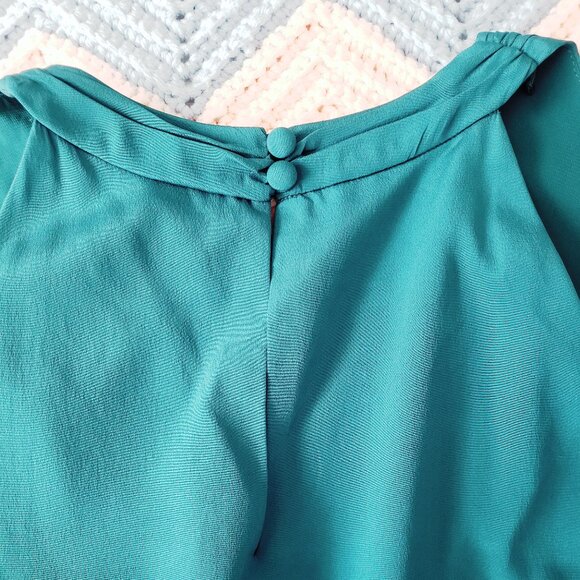 Ann Taylor Silk Draped Empire Waist Sleeveless Cocktail Party Dress - Picture 12 of 12